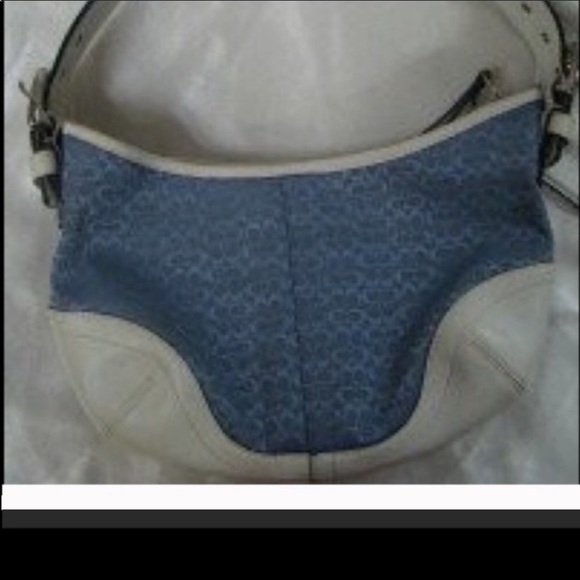 COPY - Coach baby blue logo canvas Bag - Picture 6 of 8